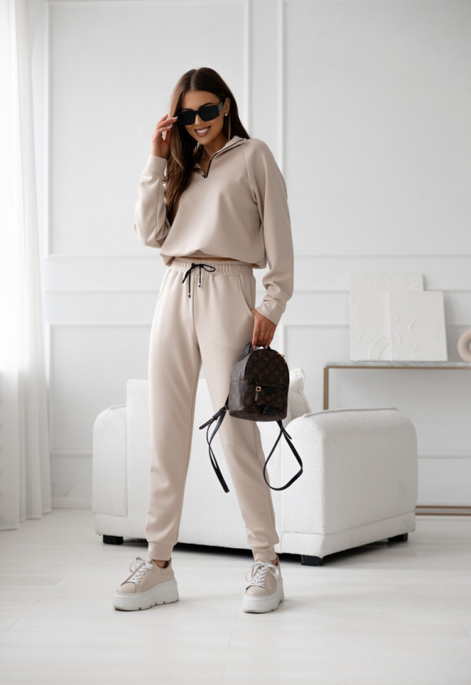 Dres beżowy komplet dresowy LIVIA SAND
