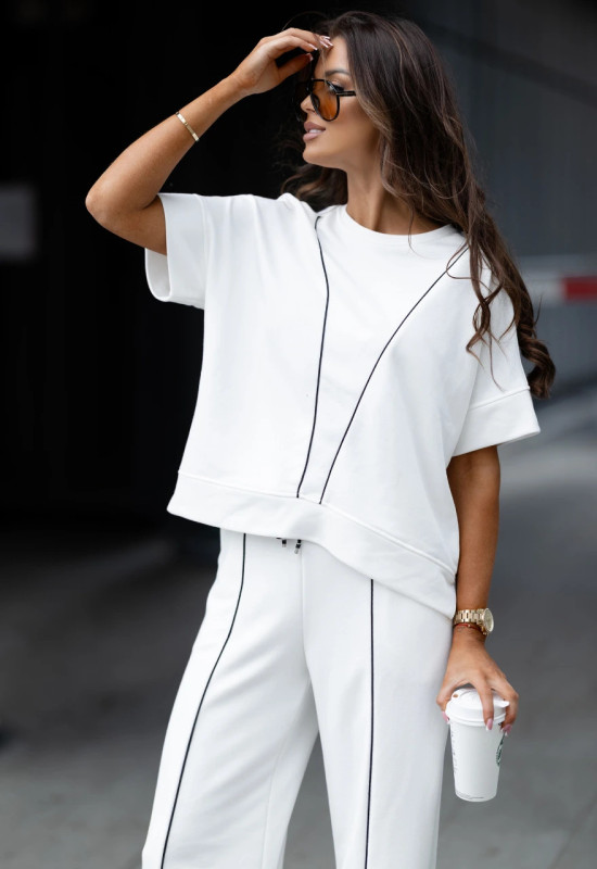 Bluza na krótki rękaw - NASTI ECRU