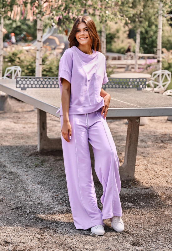 Szerokie spodnie szwedy - NASTI LILA