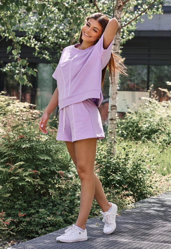 Dres bluza z szortami - NASTI LILA