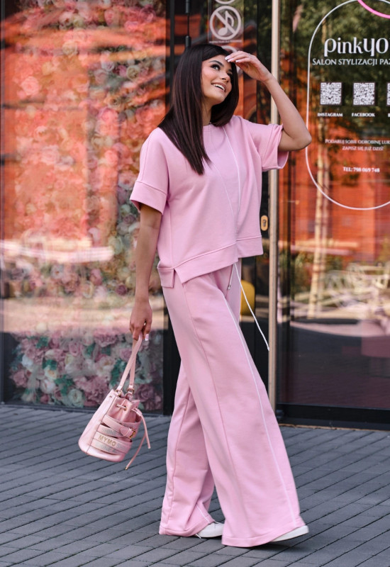 Dres bluza i spodnie z szeroką nogawką - NASTI CANDY