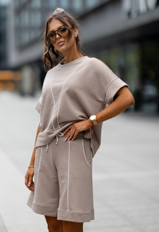 Dres bluza z bermudami - NASTI LATTE