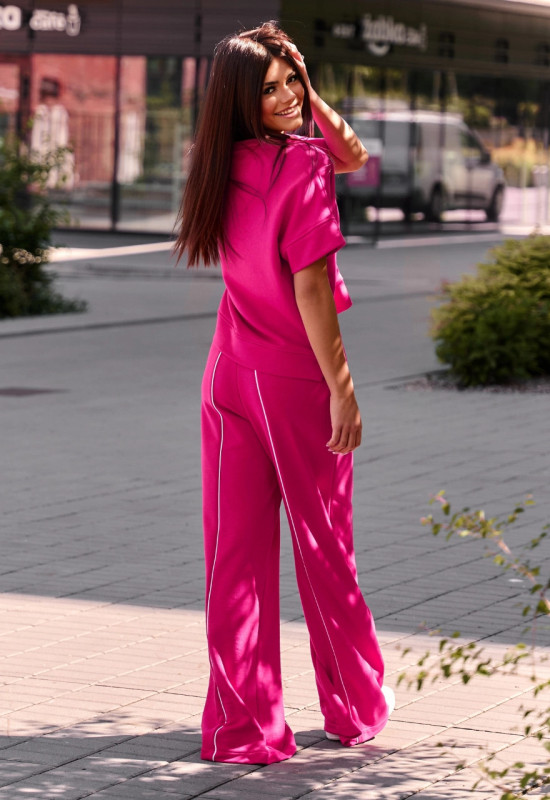 Dres bluza i szerokie spodnie - NASTI FUCHSIA