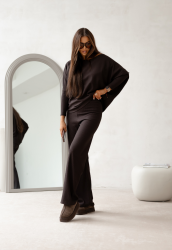 Komplet elegancki damski - CLOE CHOCOLATE