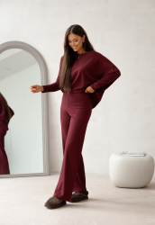 Komplet elegancki damski - CLOE RED WINE