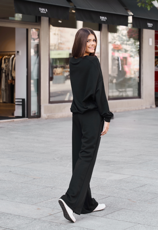 Dresowy komplet czarny - SARA BLACK