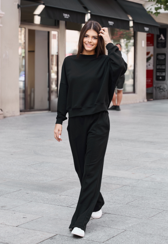 Dresowy komplet czarny - SARA BLACK
