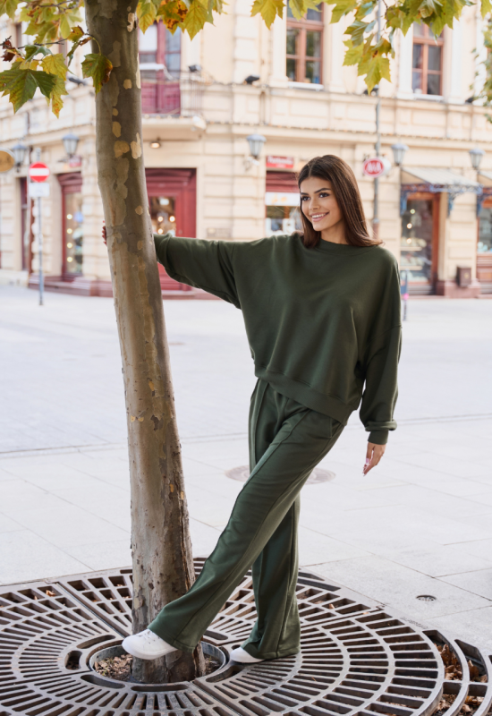 Dresowy komplet khaki - SARA KHAKI