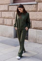 Dresowy komplet khaki - SARA KHAKI