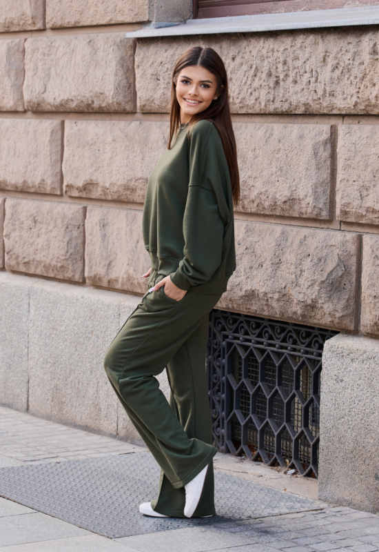 Dresowy komplet khaki - SARA KHAKI