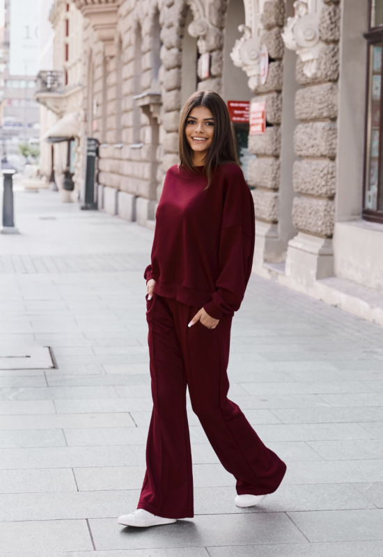 Dresowy komplet bordo - SARA CLARET