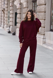 Dresowy komplet bordo - SARA CLARET