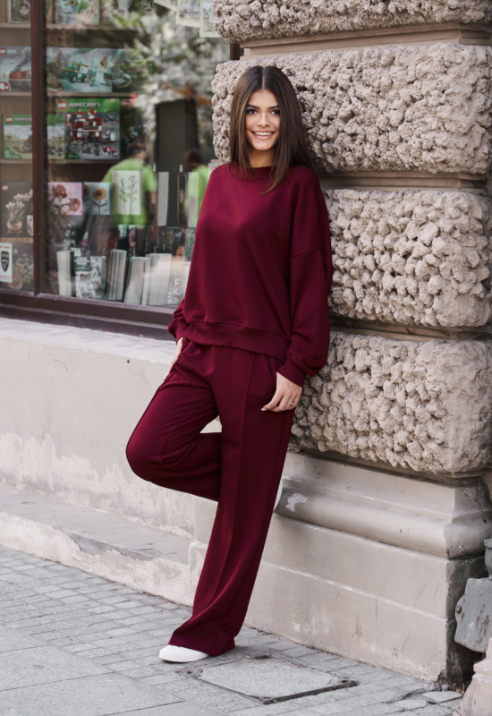 Dresowy komplet bordo - SARA CLARET