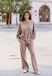 Dresowy komplet beżowy - SARA LATTE
