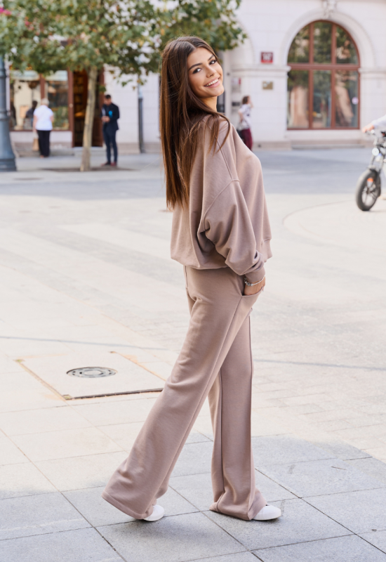 Dresowy komplet beżowy - SARA LATTE