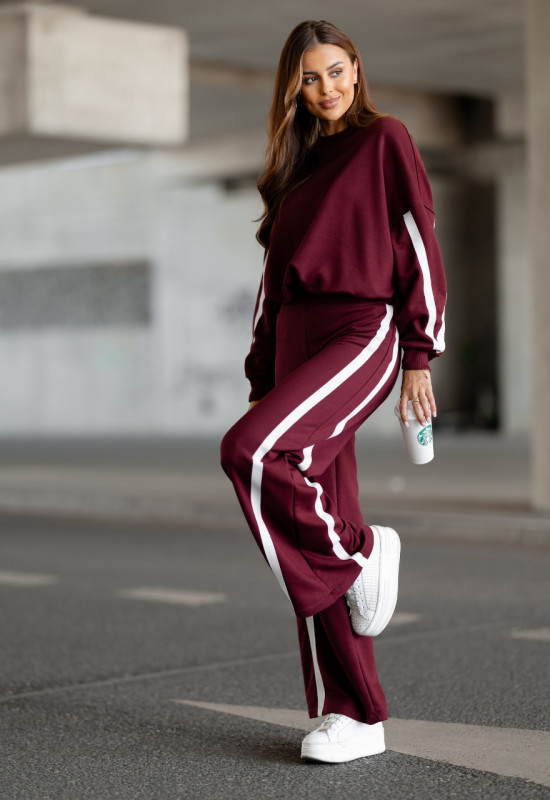 bordowy dres damski VISION CLARET