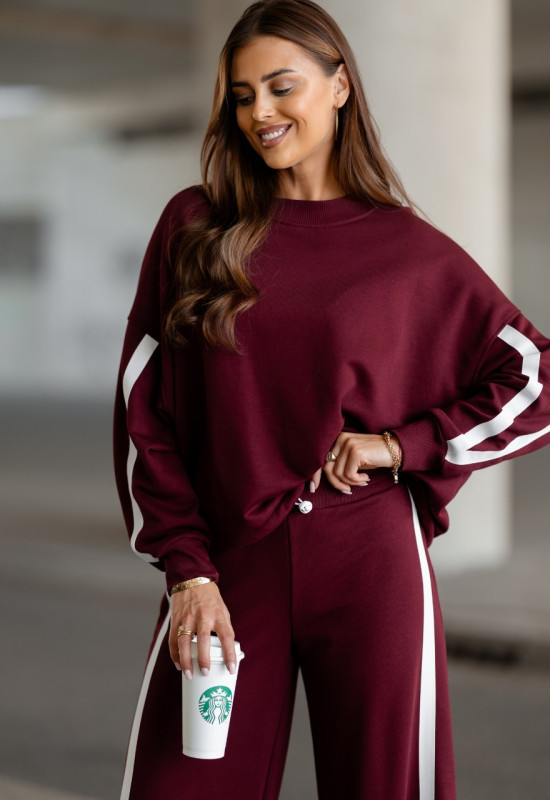 bordowy dres damski VISION CLARET