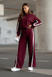 bordowy dres damski VISION CLARET