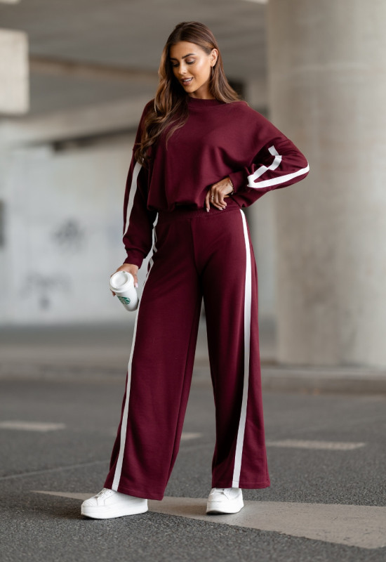 bordowy dres damski VISION CLARET