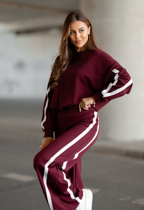 bordowy dres damski VISION CLARET