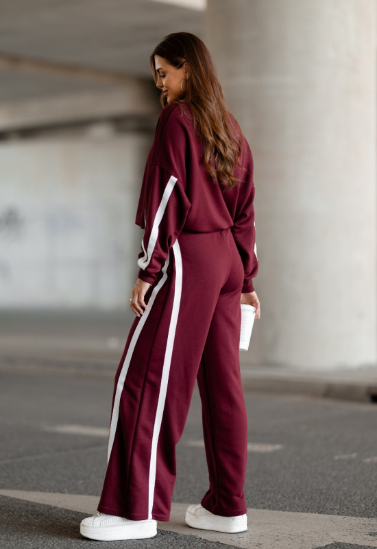 bordowy dres damski VISION CLARET