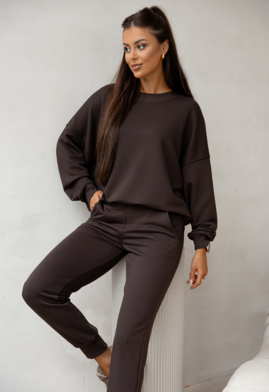 Dres damski bawełniany COMFY 2.0 CHOCOLATE