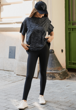 T-shirt OVERSIZE BLACK MARBLE