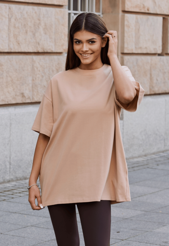 T-shirt OVERSIZE CAMEL