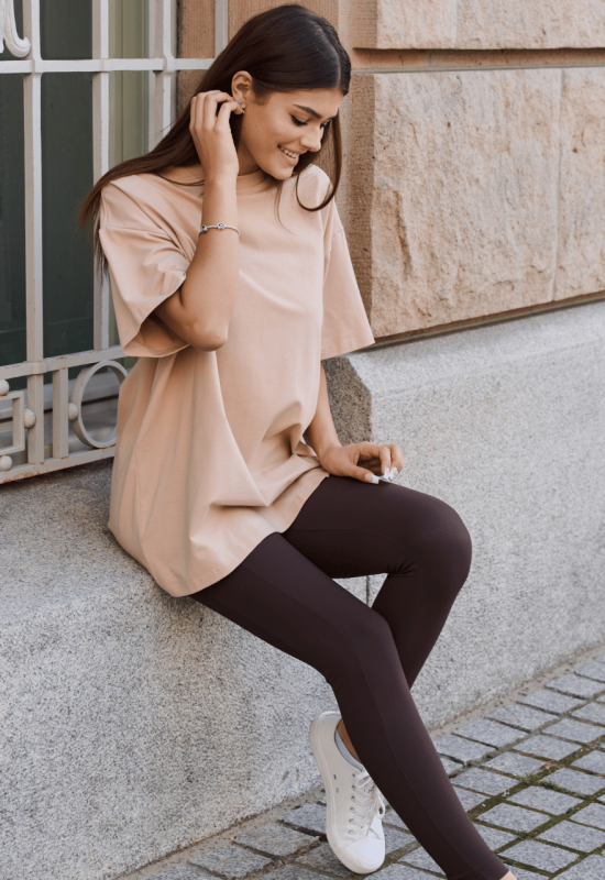 T-shirt OVERSIZE CAMEL