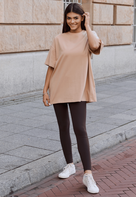 T-shirt OVERSIZE CAMEL