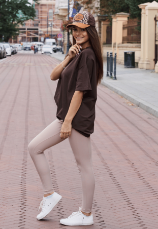 T-shirt OVERSIZE CHOCOLATE