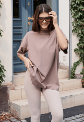 T-shirt OVERSIZE LATTE