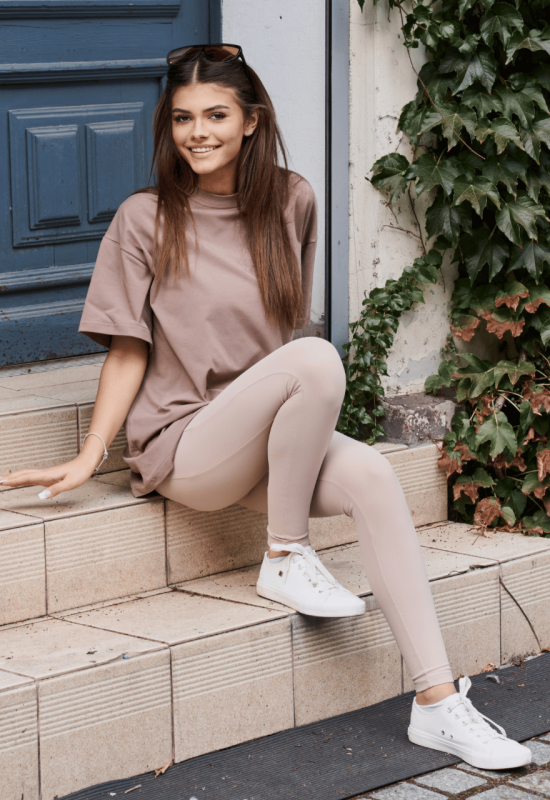 T-shirt OVERSIZE LATTE